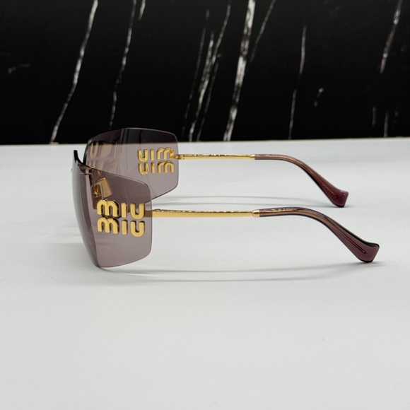 NEW SMU 54Y 5AK06I MIU MIU GOLD BROWN MU54YS 5AK06I WOMEN MU 54YS SUNGLASSES main image 6
